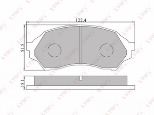Колодки тормозные передние подходит для MAZDA 323 98-04 BD-5103 BD-5103 LYNXAUTO