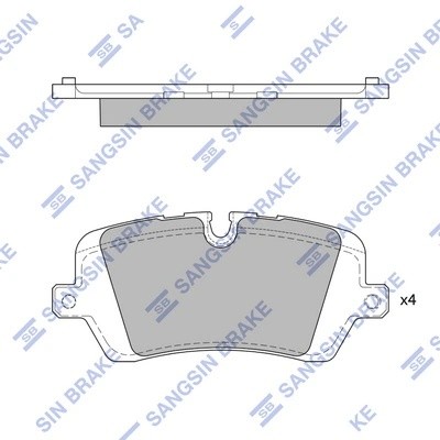 Колодки тормозные дисковые задние LAND ROVER RANGE ROVER IV (SEVERE DUTY) SP1965 SP1965SD SANGSIN