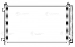 Радиатор кондиц. с ресивером для а/м Nissan X-Trail (14-) 2.0/2.5i (LRAC 14CM) L LRAC14CM LUZAR