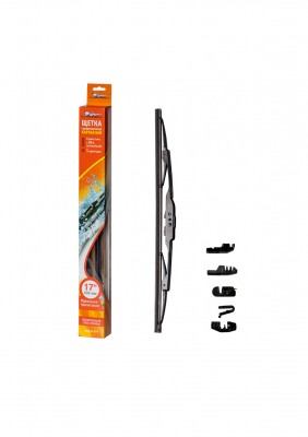 Щетка стеклоочистителя каркасная 430мм (17) 1 адаптер AWB-K-430 AIRLINE