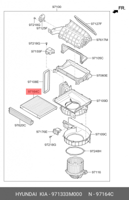 фильтр салона!\ Hyundai Genesis 08> 971333M000 HYUNDAI