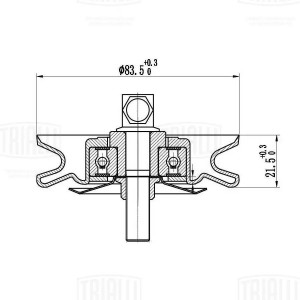 Ролик приводного ремня натяжной ГУР CM3011 TRIALLI