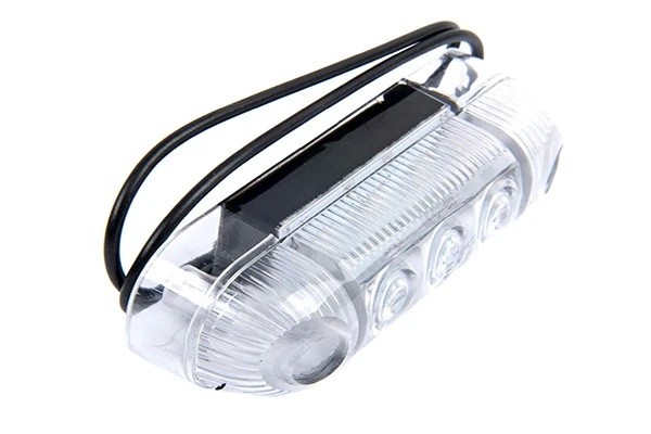 фонарь габаритный! накладной LED белый (красный свет) c проводом\ Schmitz 87-33618-SX STELLOX