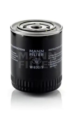 Фильтр масляный W930/9 W 930/9 MANN FILTER
