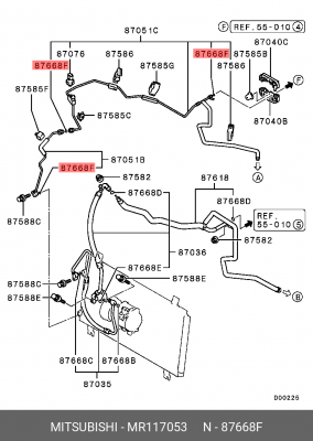 УПЛОТНИТЕЛЬ ТРУБОПРОВОДА КОНДИЦИОНЕРА MR117053 MR117053 MITSUBISHI