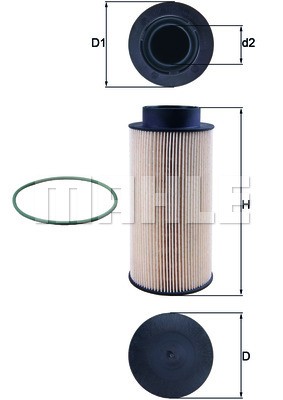 Фильтр топливный KX182D MAHLE KNECHT