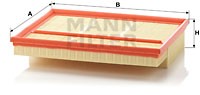 MB C208 97-,W202 93-,W210 95-?/W163 M-KLASSE (ML) C 30 195/2 MANN FILTER