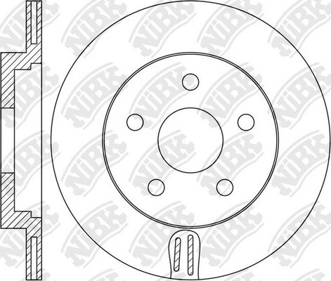 Диск тормозной NISSAN X-TRAIL 2014 RN1632 RN1632 NIBK