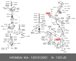 Шайба HYUNDAI KIA OE 1351012001 HYUNDAI KIA