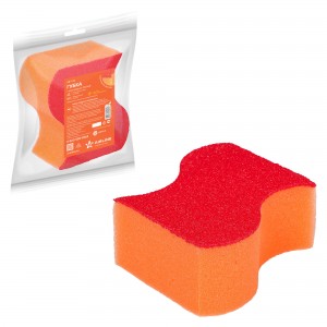 Губка для мойки автомобиля комбинированная "Волна" AIRLINE AB-T-06 AIRLINE