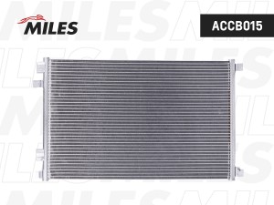 Радиатор кондиционера (паяный) RENAULT MEGANE 1.4-2.0/1.5-1.9D 02-) ACCB015 ACCB015 MILES