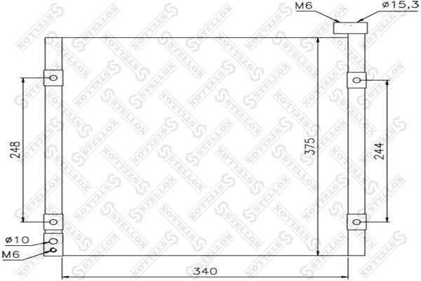 NS94290=HD5095=GR925331=VL817784 [80110S01A11]!радиатор конд.\Honda Civic all 95 10-45095-SX STELLOX