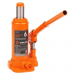 Домкрат бутылочный 6т PRO (MIN - 195мм, MAX - 380мм) AJ-B-06 AIRLINE