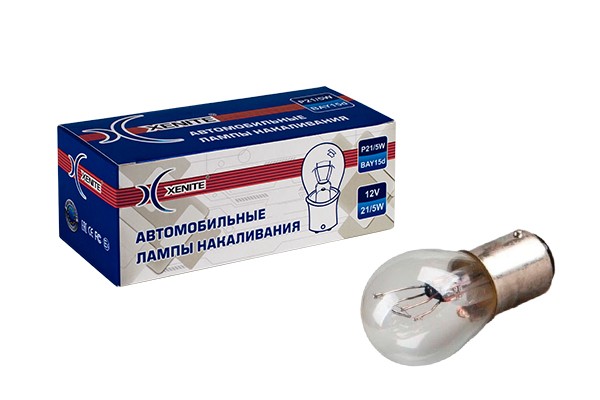 лампа накаливания! P21/5W (12V)\ 1007019 XENITE