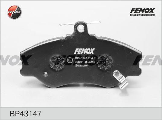 Колодки тормозные Передние BP43147 FENOX