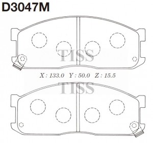 Колодки тормозные дисковые D3047M D3047M MK KASHIYAMA