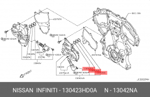 Сальник вала NISSAN 13042-3HD0A 130423HD0A NISSAN