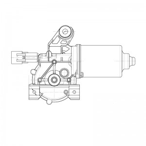 Моторедуктор стеклооч. для а/м Chevrolet Spark M300 (09-)/Ravon R2 (15-) (перед. VWF0559 START VOLT