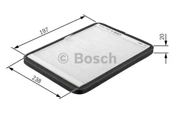 Фильтр воздушный салона HYUNDAI Accent (06-),Elantra (06-) BOSCH 1 987 432 204 BOSCH