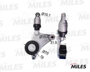 Натяжитель ремня приводного TOYOTA AVENSIS/CAMRY/RAV 4 2.0/2.4 00- AG00040 AG00040 MILES