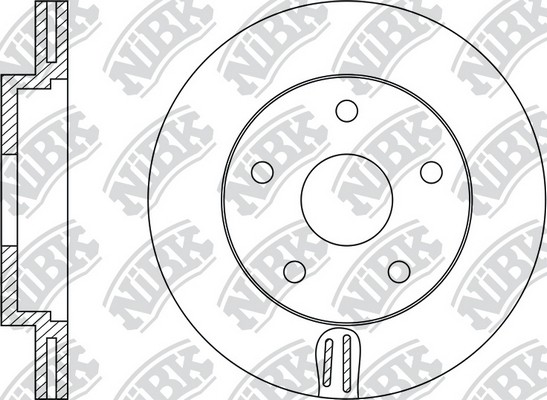 Диск тормозной NISSAN Teana (J31) передний (1шт.) NIBK RN1417 NIBK