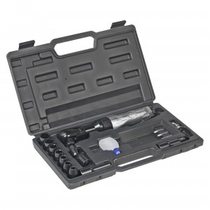 Трещотка пневматическая 1/2 61Нм с головками 17 предметов кейс (ATAZ020) ATAZ020 AIRLINE