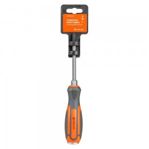 Отвертка крестовая PH2х100 мм "AIRLINE" (усиленная, под ключ, намагничен. наконе AT-IP2-02 AIRLINE