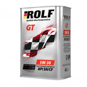 Масло моторное ROLF GT SN/CF 5W30 синт 4л 322228 ROLF