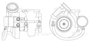 Турбокомпрессор CUMMINS 4ISBe модель HE221W LUZAR LAT 0708 LUZAR