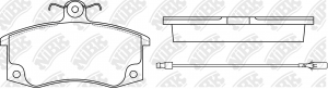 Колодки тормозные LADA Granta,Kalina,Priora передние (4шт.) NIBK PN0223W NIBK