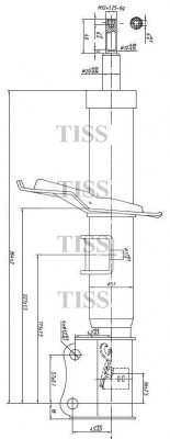 АмортизаторСтойка gas FR-R  JAS0104 JAS0104 JUST DRIVE