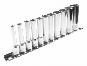 Набор головок торцевых 1/4" 6-ти гранных 04-13мм глубоких L=50мм 11 предметов JT JTC-H211M JTC TOOLS