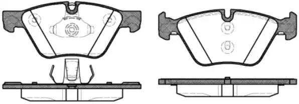1052 30 GDB1882 [34116775310] !колодки дисковые п.\ BMW F10/F11 3.0i/2.0D 10> 1052.30 REMSA
