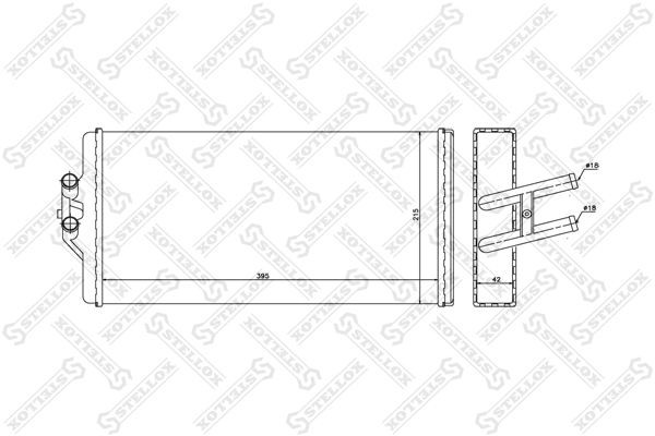 радиатор печки!\ MB MK/SK 10-35232-SX STELLOX
