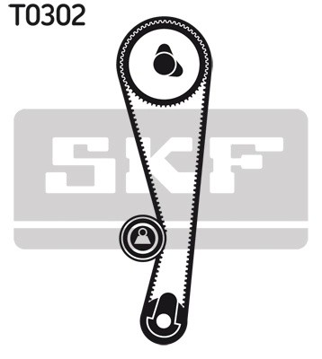 рем.к-кт ГРМ!\ Toyota Avensis/Carina/Corolla/Celica 1.8 7A 92-01 VKMA91006 SKF