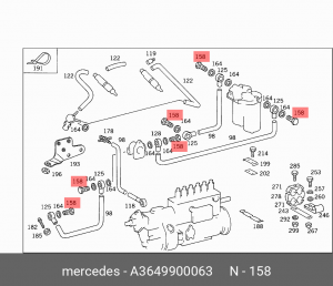 клапан перепускной! масляной системы\MB Actros/Axor A3649900063 MERCEDES BENZ