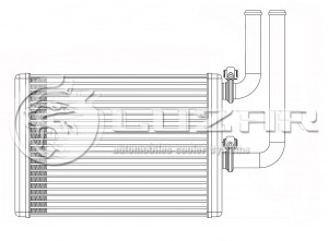 Радиатор отопителя MITSUBISHI Lancer 9 (03-08) LUZAR LRH1100 LUZAR