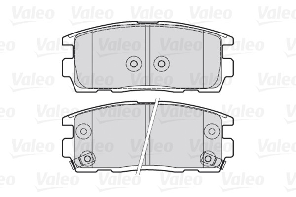 Колодки тормозные, задние 301941 VALEO PHC