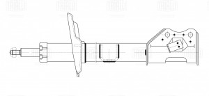 Амортизатор Лада Vesta Sport (15-) (стойка) перед. лев. (AG 01180) AG 01180 TRIALLI