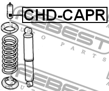 Отбойник заднего амортизатора CHD-CAPR FEBEST