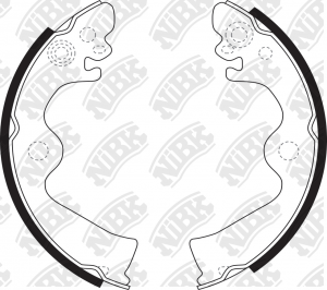 Колодки тормозные барабанные FN1204 FN1204 NIBK