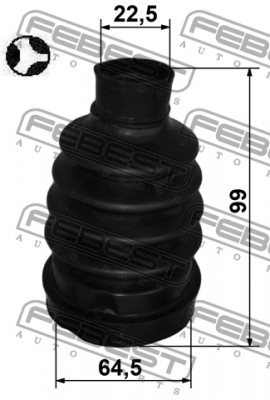 Пыльник ШРУСа внутренний задний 2415P-DUSTRT 2415P-DUSTRT FEBEST