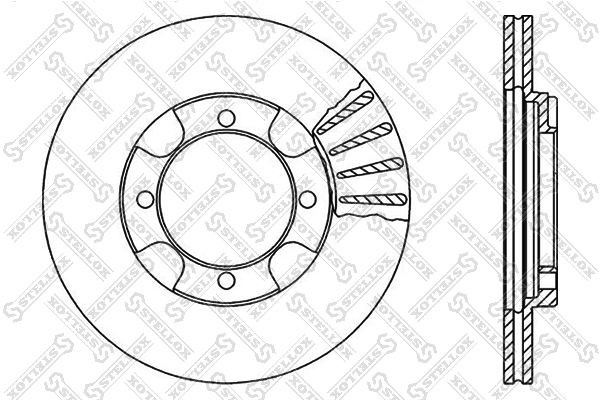 диск тормозной передний!\ Mitsubishi Colt/Lancer 1.3-1.8 90-94 6020-3011V-SX STELLOX