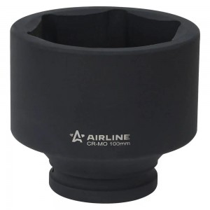 Головка ударная торцевая 1DR шестигранная 100мм, L=120мм (ATAS137) ATAS137 AIRLINE
