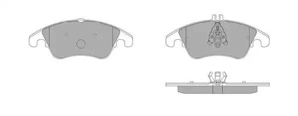 колодки дисковые передние!\ MB W204 3.2/3.5 07> FBP1652 FREMAX