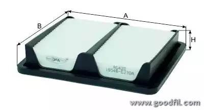 Фильтр воздушный AG420 AG 420 GOODWILL