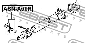 Крестовина карданного вала 30,2x94 ASN-A60R ASN-A60R FEBEST