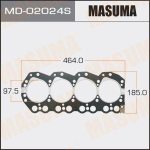 прокладка ГБЦ!\ Nissan Urvan/Terrano 2.5D/2.7TD TD25/TD27 86> MD-02024S MASUMA