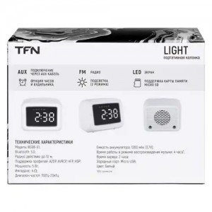 Колонка беспроводная bluetooth TFN TFNBS0801WH TFN