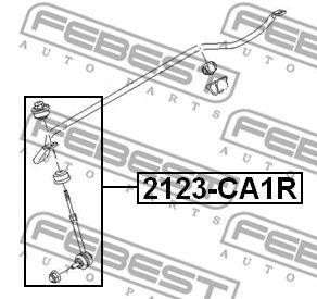 Тяга стабилизатора задняя FORD FOCUS III 2123-CA1R 2123-CA1R FEBEST